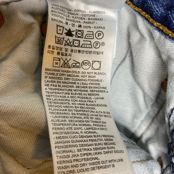 Levi Strauss - Men’s 501 button down Dark Blue Jeans - 38x29 - Picture 2 of 10